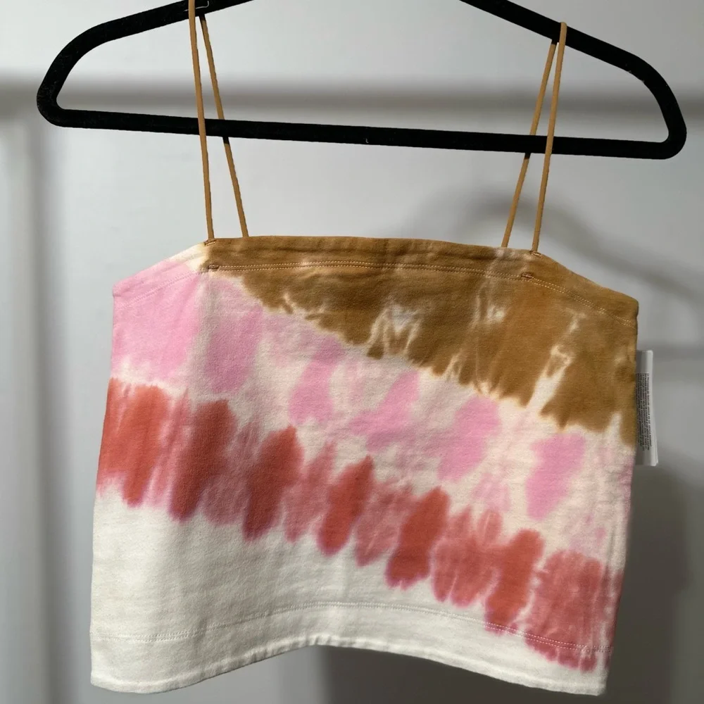 AE Tie-Dye Bungee-Strap Crop Cami - Picture 3 of 8